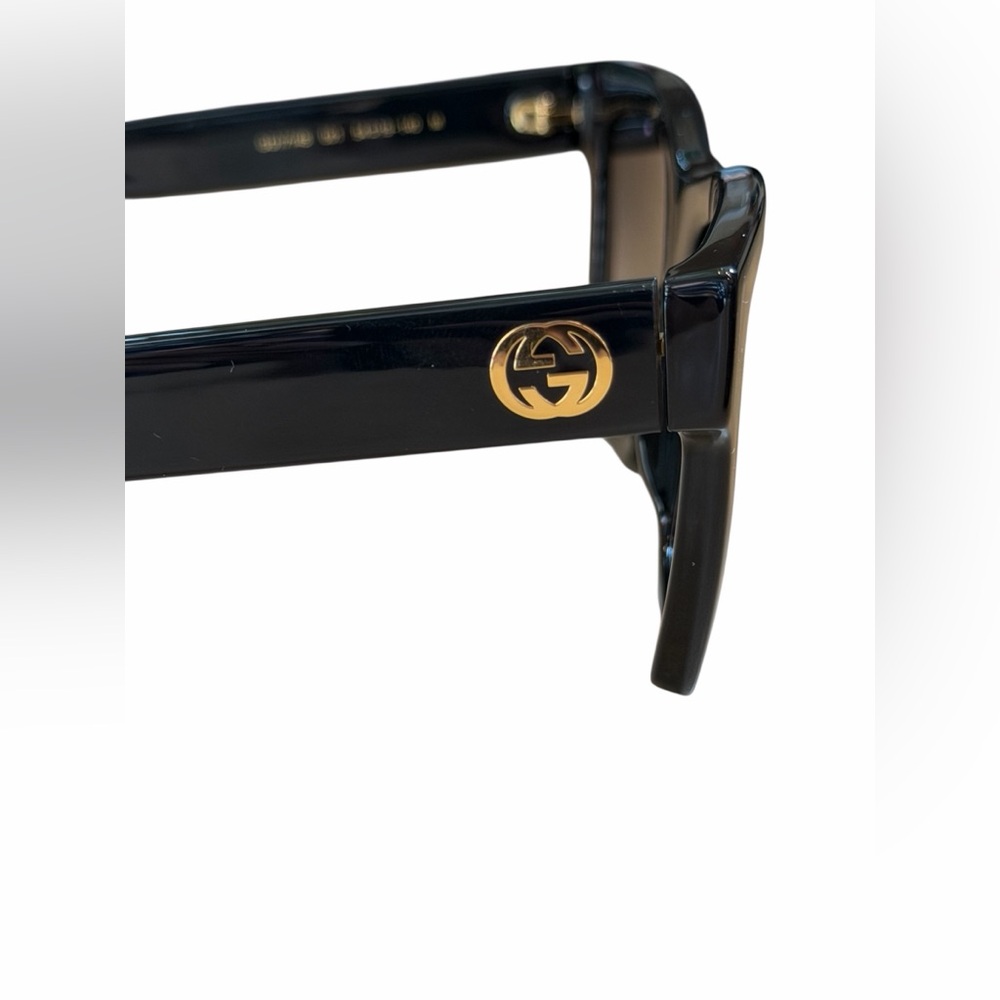 Gucci Black and‎ Gold Square Sunglasses - Picture 7 of 14